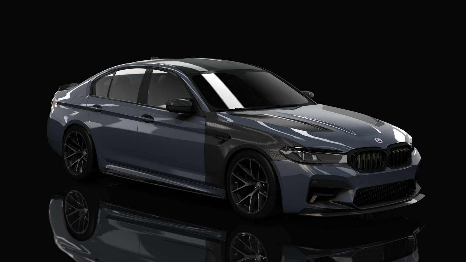 BMW M5 CS F90 Tuned, skin 01_Brands Hatch Gray Metallic Black Accents