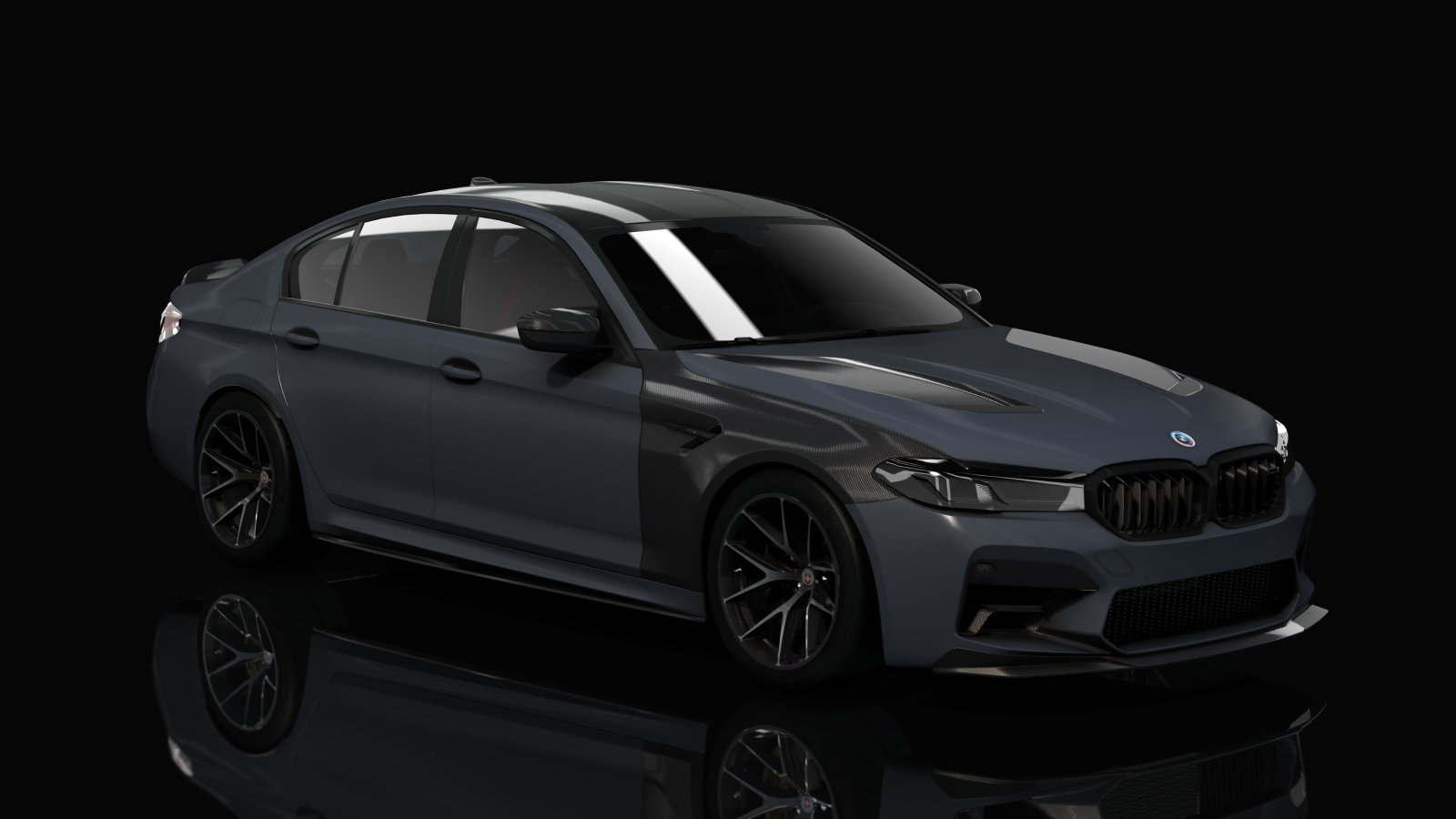 BMW M5 CS F90 Tuned, skin 02_Frozen Brands Hatch Gray Metallic Black Accents