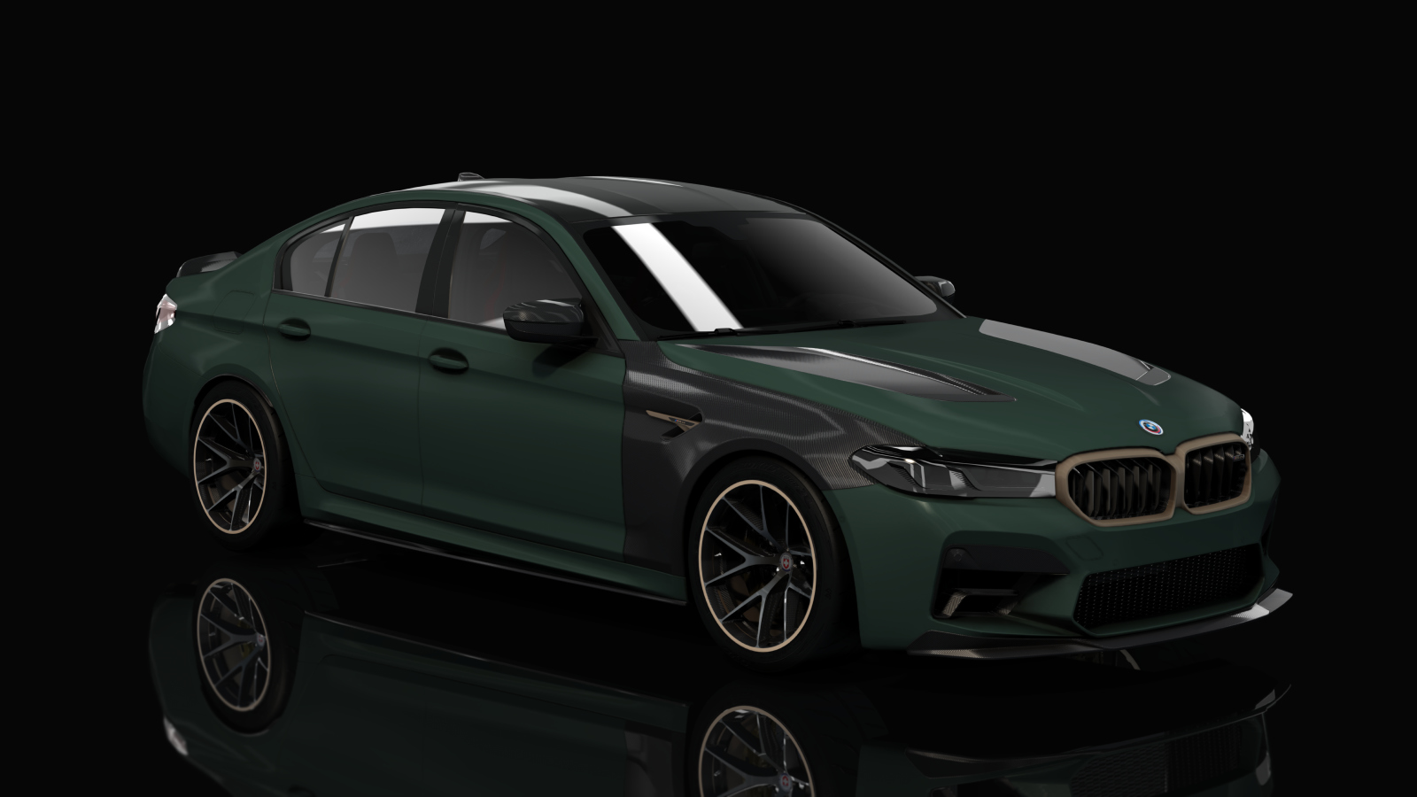 BMW M5 CS F90 Tuned, skin 03_Frozen Deep Green Metallic