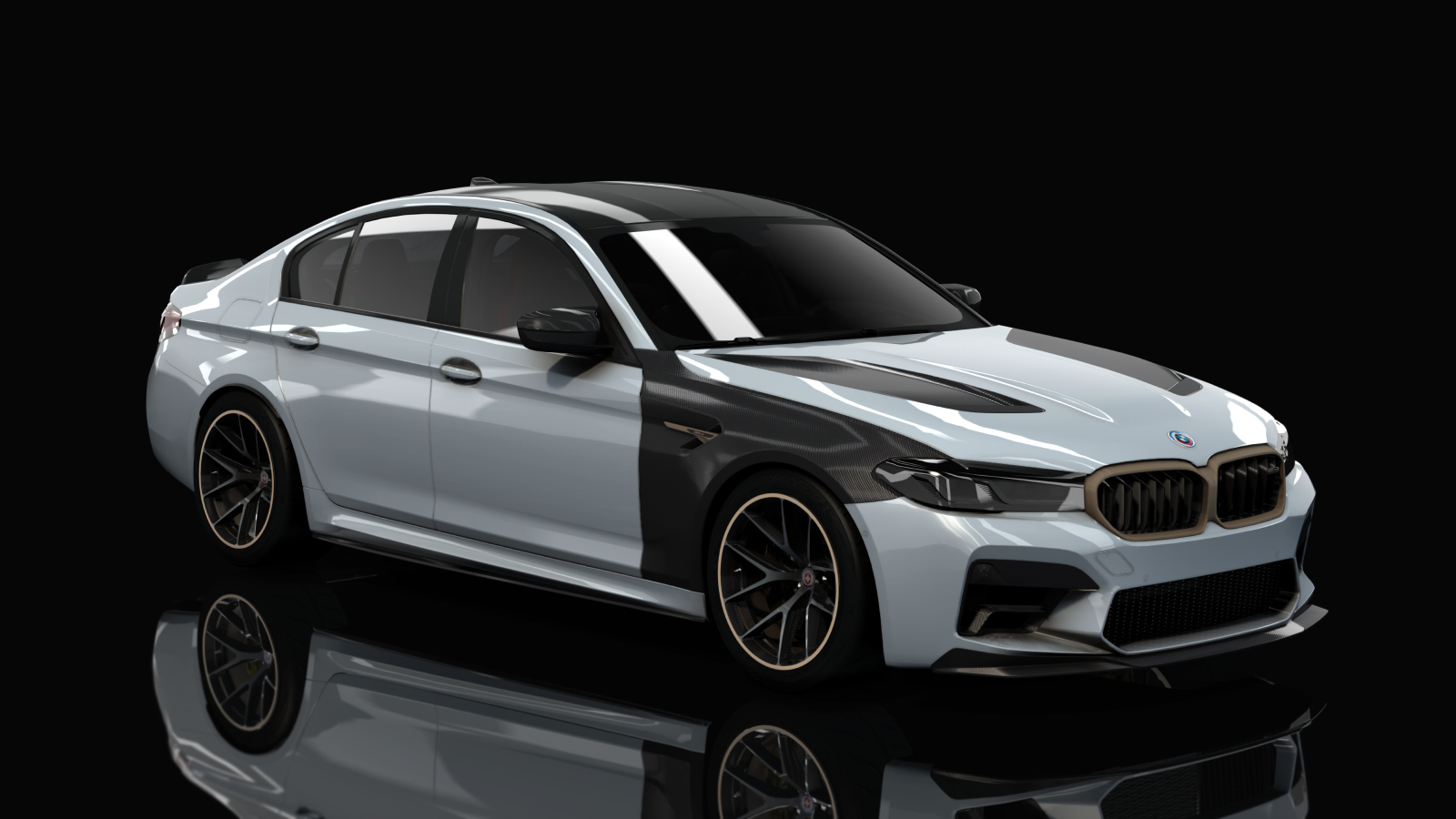 BMW M5 CS F90 Tuned, skin 04_Alpine White