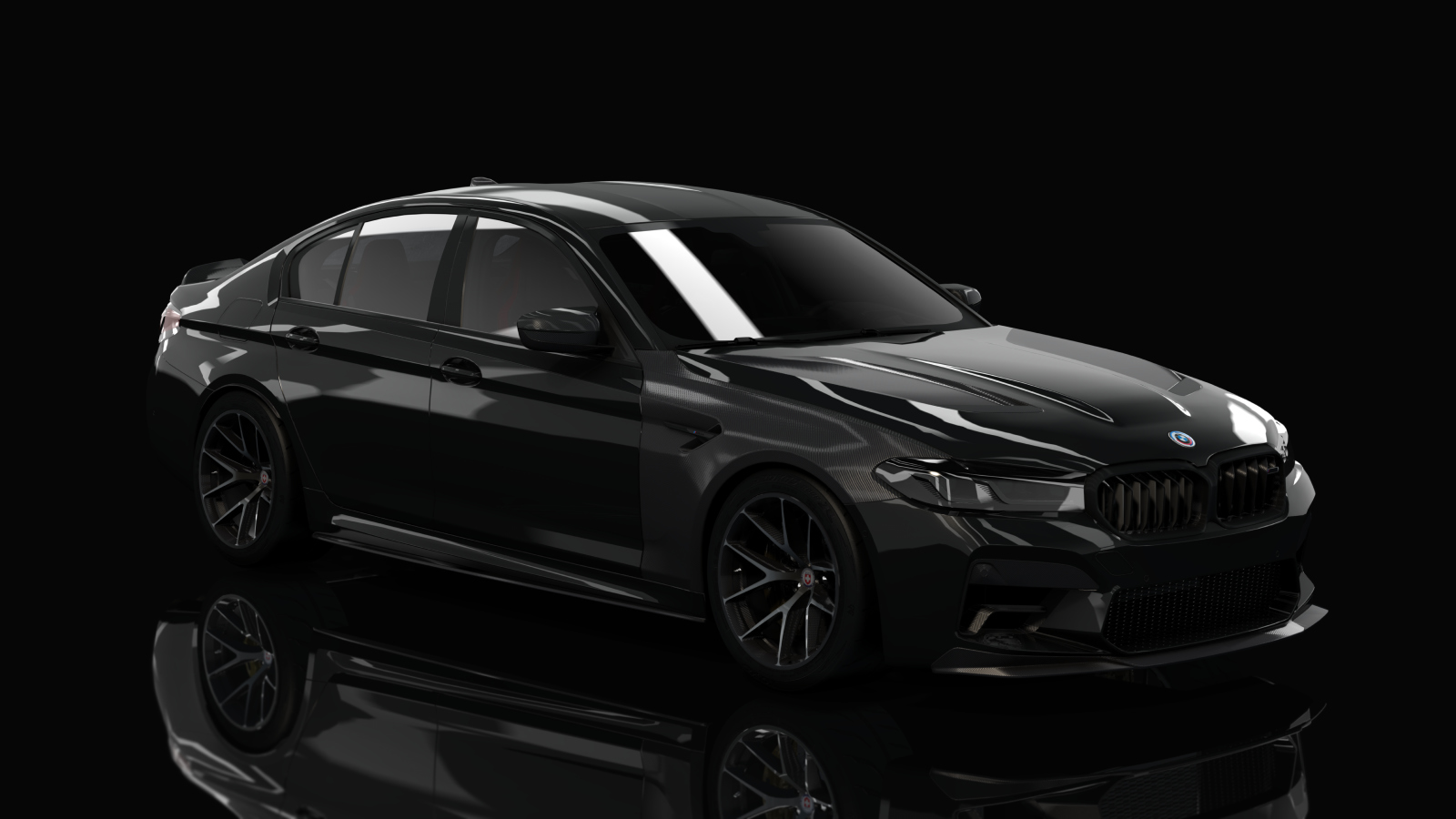 BMW M5 CS F90 Tuned, skin 05_Black Sapphire Metallic Black Accents