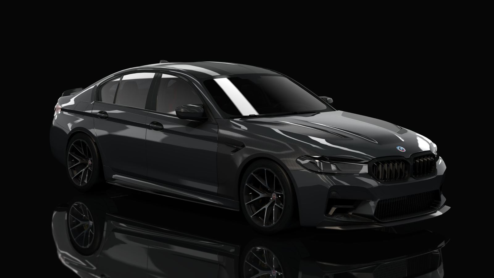 BMW M5 CS F90 Tuned, skin 06_Dark Graphite Metallic Black Accents