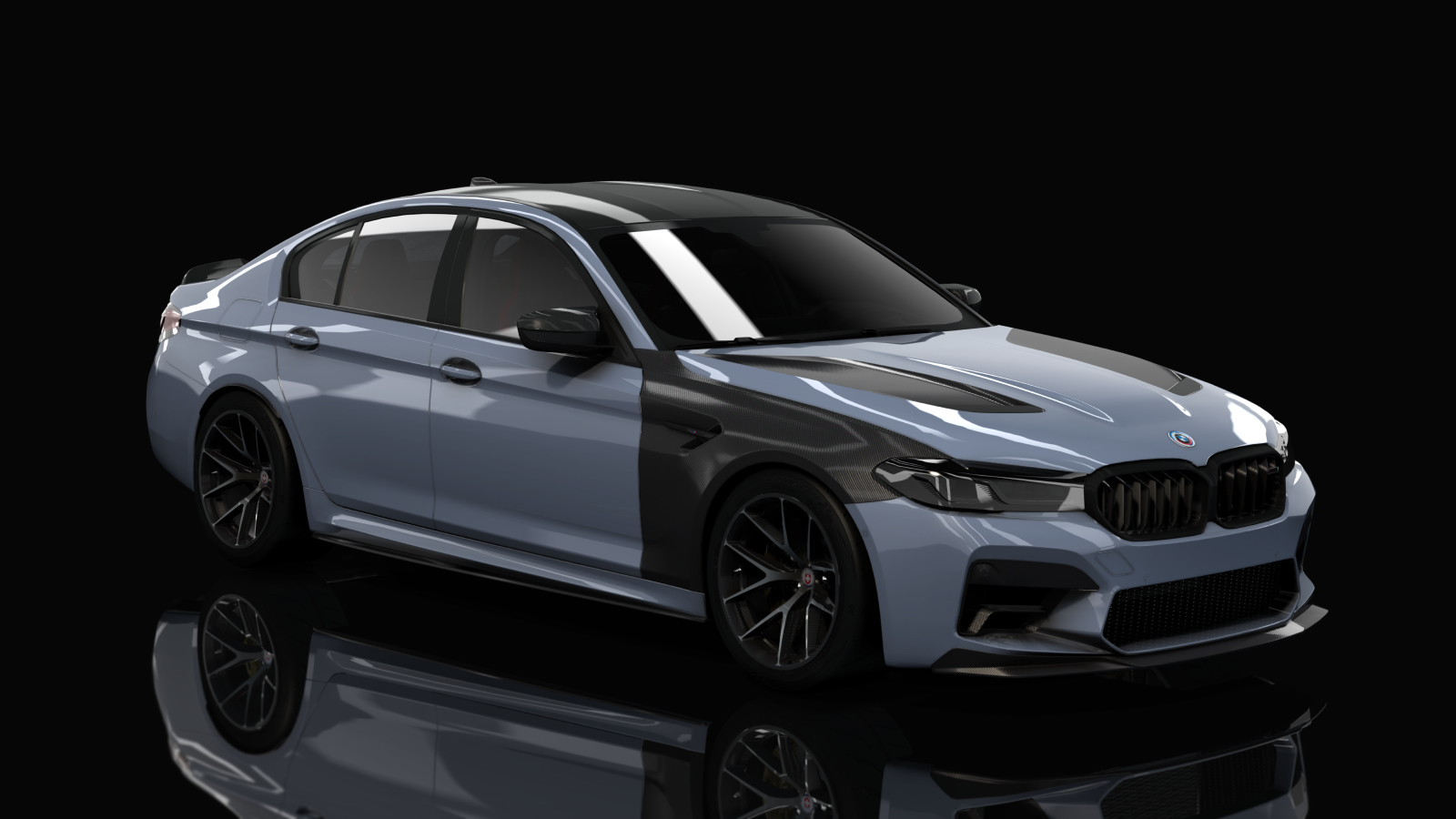 BMW M5 CS F90 Tuned, skin 08_Skyscraper Grey Metallic Black Accents