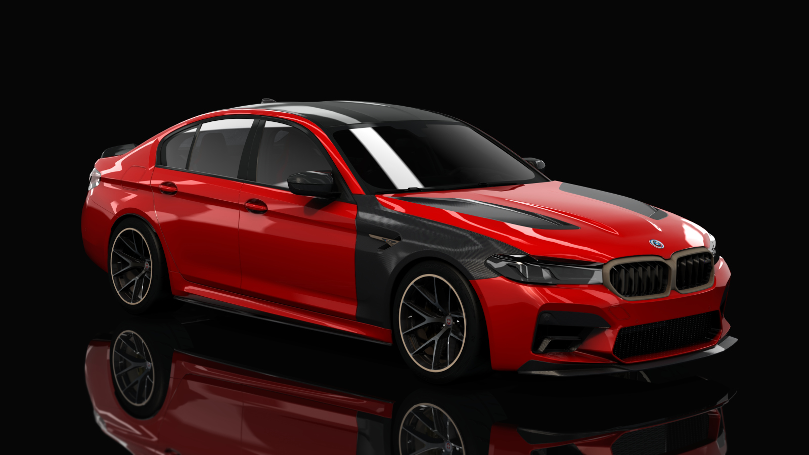 BMW M5 CS F90 Tuned, skin 14_Rosso Corsa Metallic