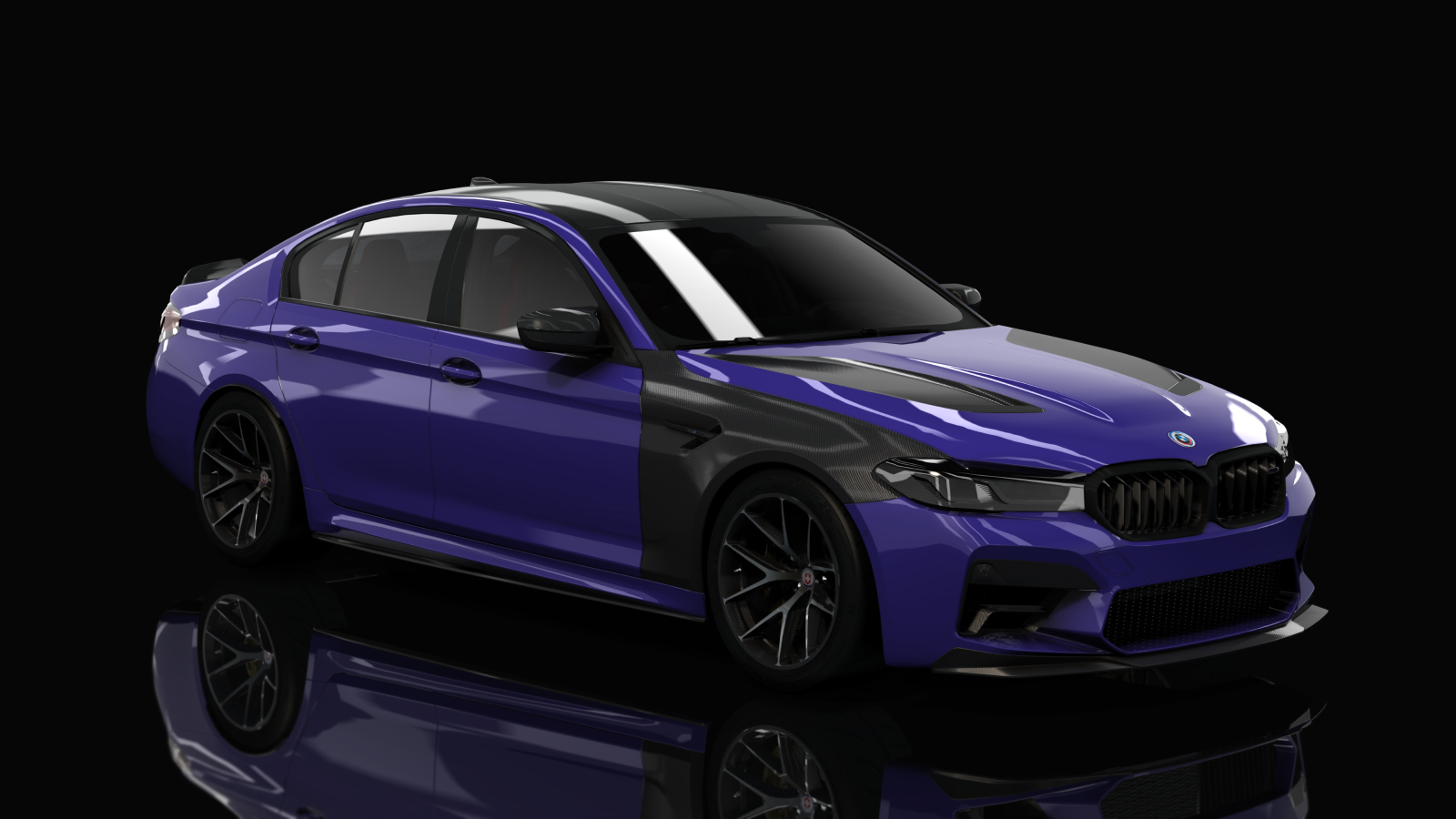 BMW M5 CS F90 Tuned, skin 15_Venetian Violet Metallic Black Accents