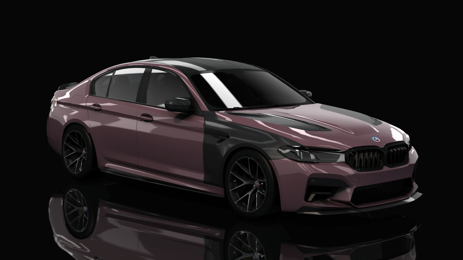 BMW M5 CS F90 Tuned, skin 16_Turmalin Violett Metallic Black Accents