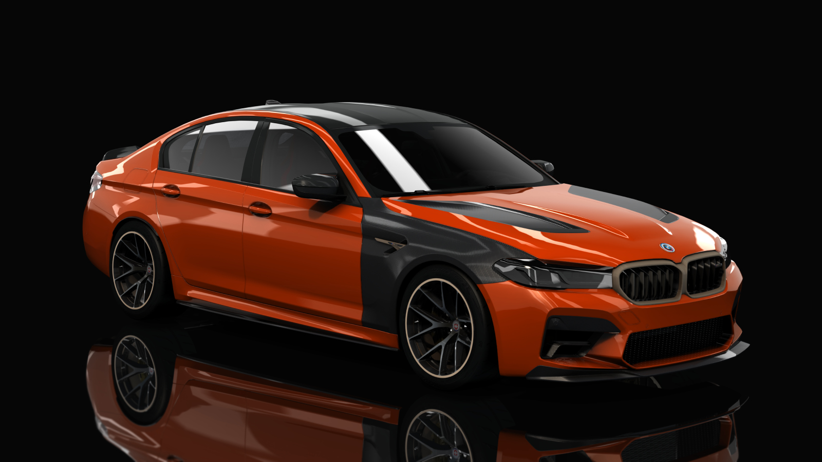 BMW M5 CS F90 Tuned, skin 19_Fire Orange III