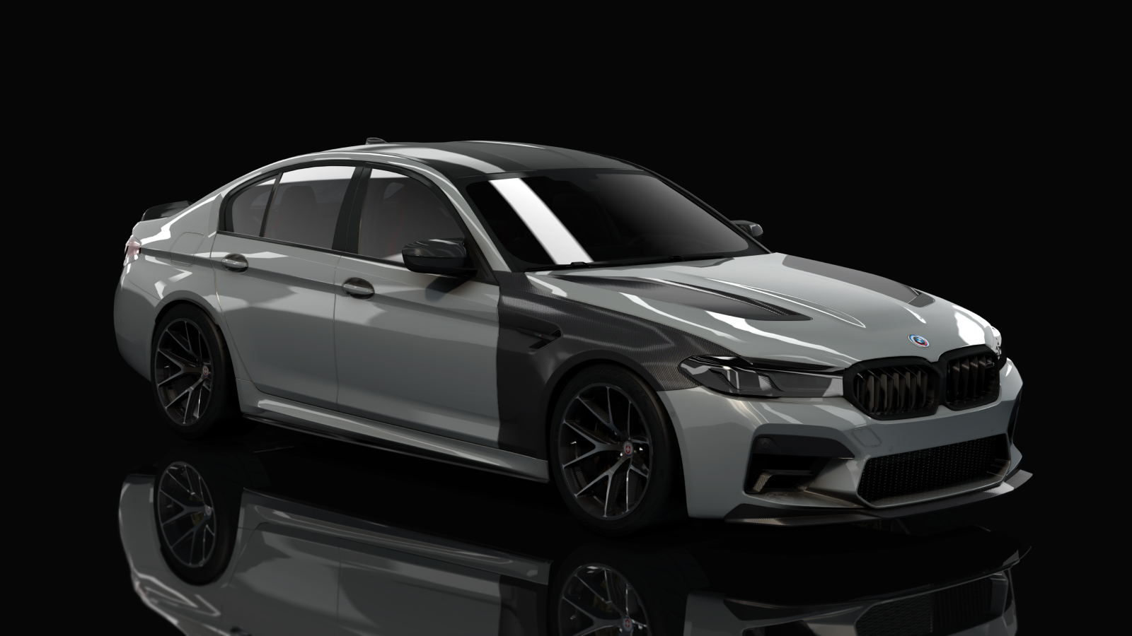 BMW M5 CS F90 Tuned, skin 21_Fashion Grey Black Accents