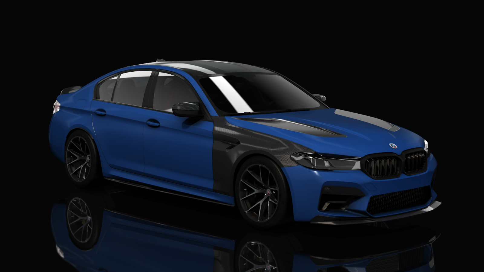 BMW M5 CS F90 Tuned, skin 22_Frozen Portimao Blue Metallic Black Accents