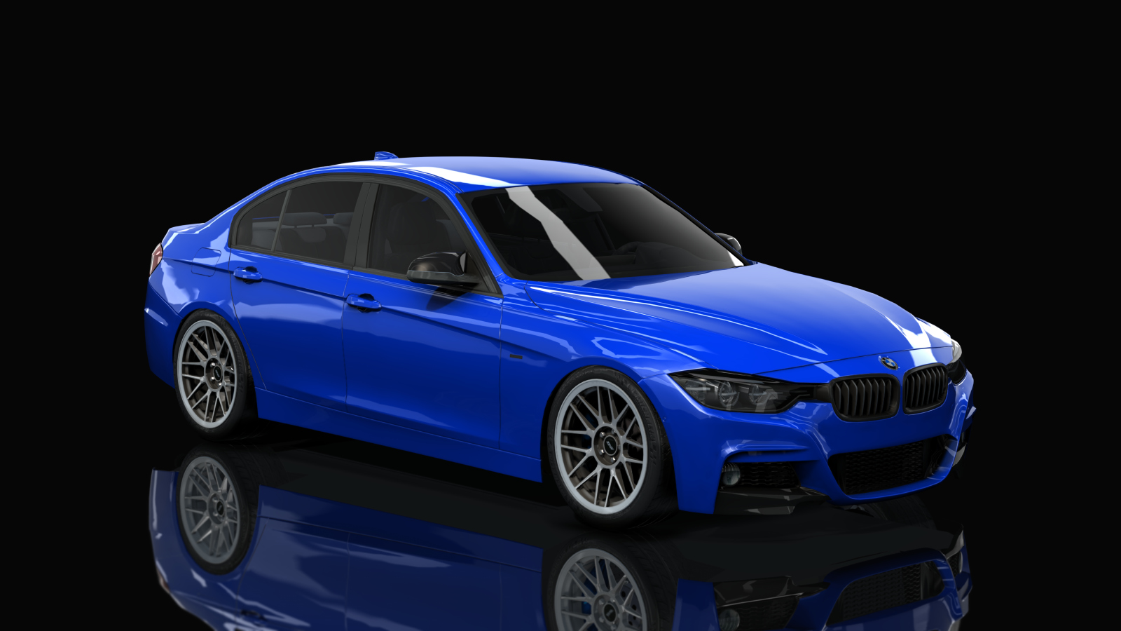 BMW F30 340i Pure800, skin 02 - BMW Estoril Blue metallic