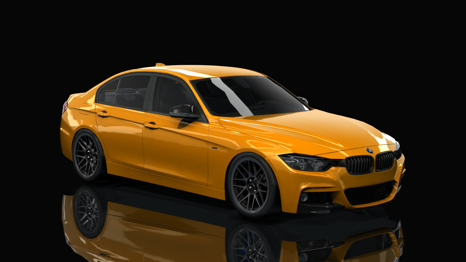 BMW F30 340i Pure800, skin 03 - BMW Individual Dakar Yellow II non-metallic