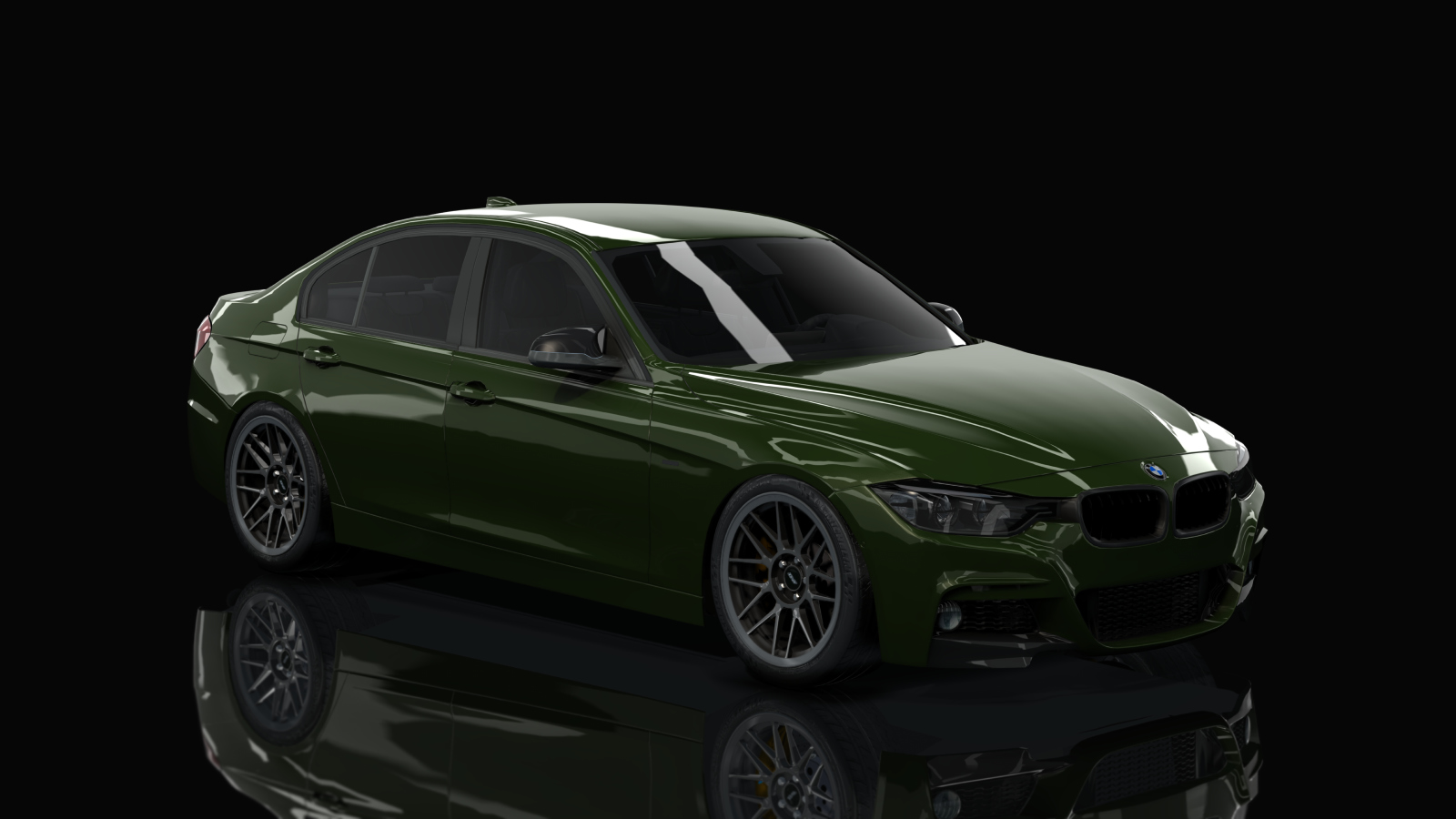 BMW F30 340i Pure800, skin 06 - BMW Individual British Racing Green non-metallic