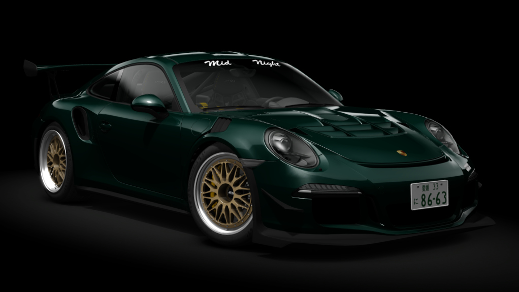 Porsche 911 (991) GT3 RS Custom, skin forest_green