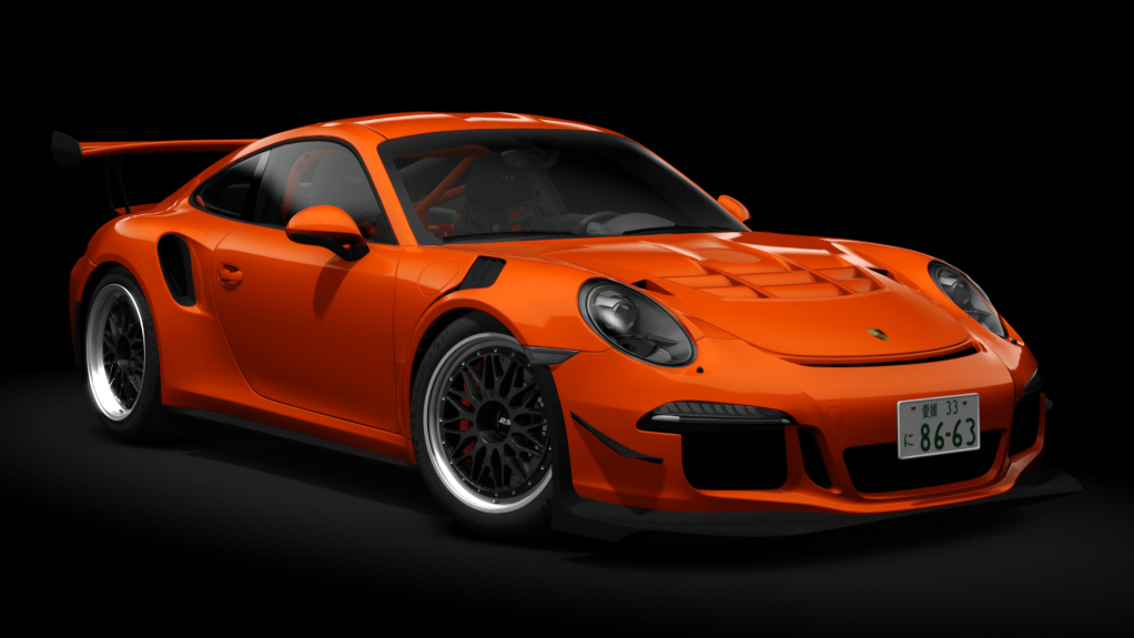 Porsche 911 (991) GT3 RS Custom, skin lava_orange