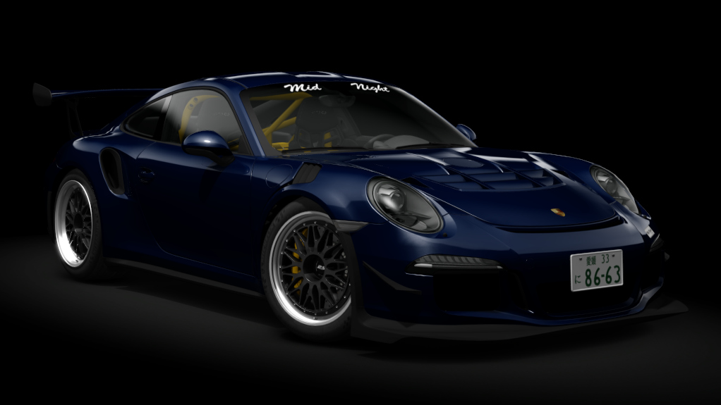 Porsche 911 (991) GT3 RS Custom, skin midnight_blue