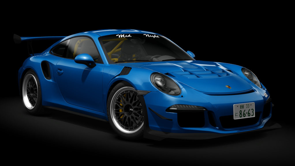 Porsche 911 (991) GT3 RS Custom, skin sapphire_blue_metallic