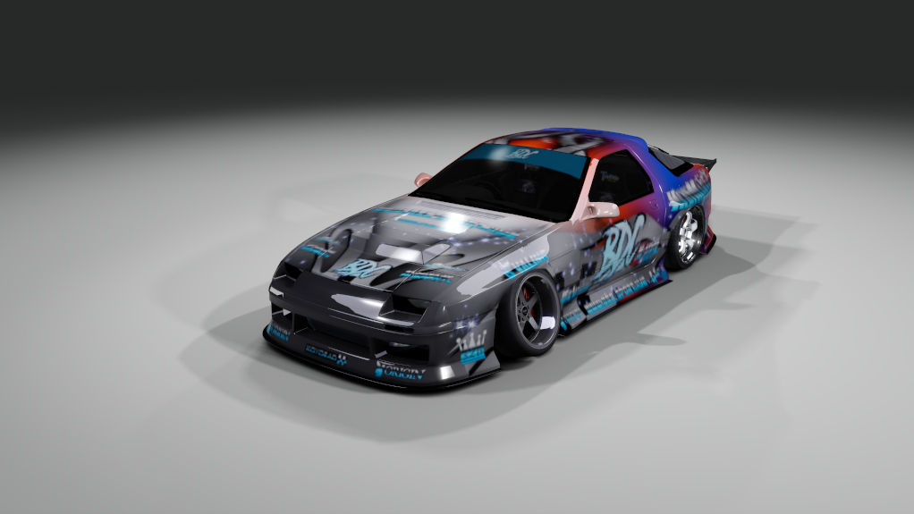 - BDC - Street v4 - RX7 FC3S, skin BDC Red Blue