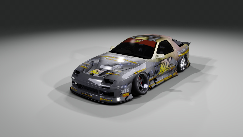 - BDC - Street v4 - RX7 FC3S, skin BDC Yellow Pink