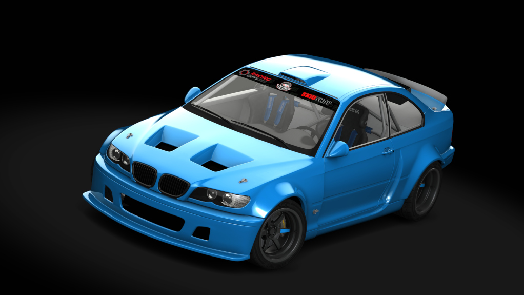 CDA BMW E46, skin Laguna_Seca_Blue