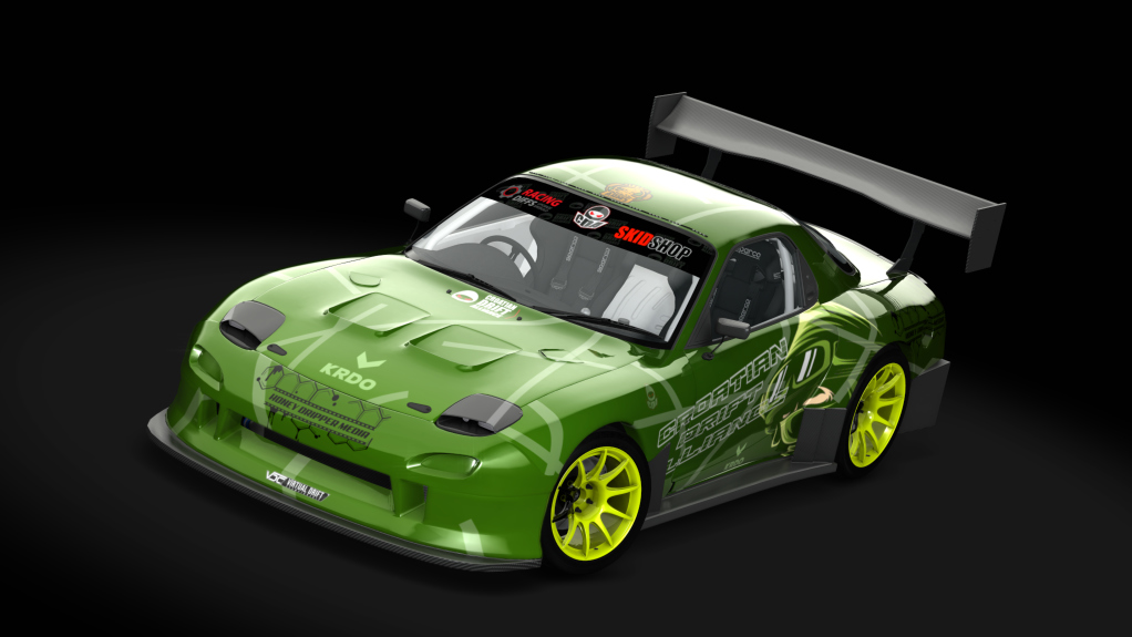 CDA MAZDA RX-7, skin CDA-greenhelmet