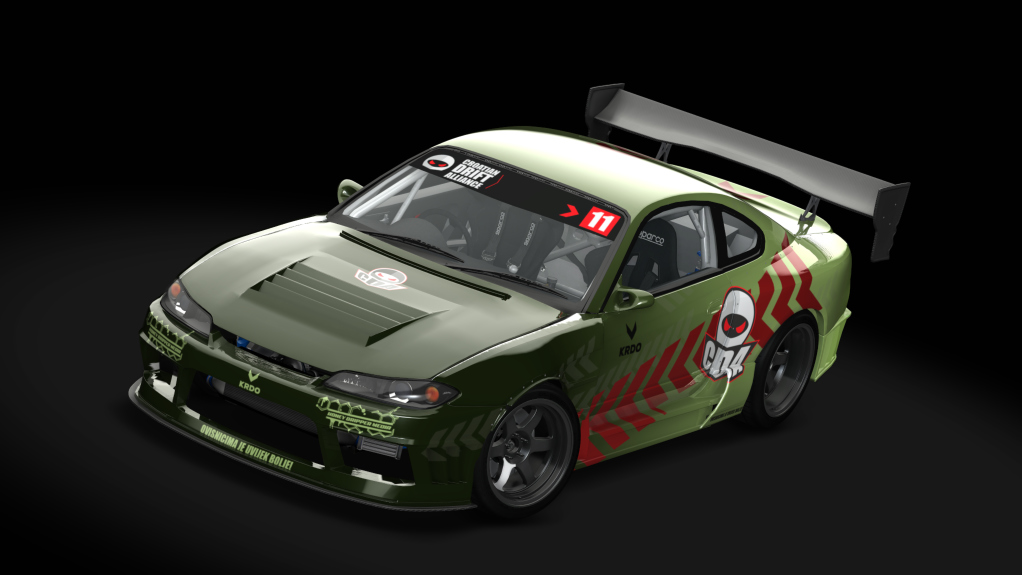 CDA NISSAN S15, skin CDAgreen