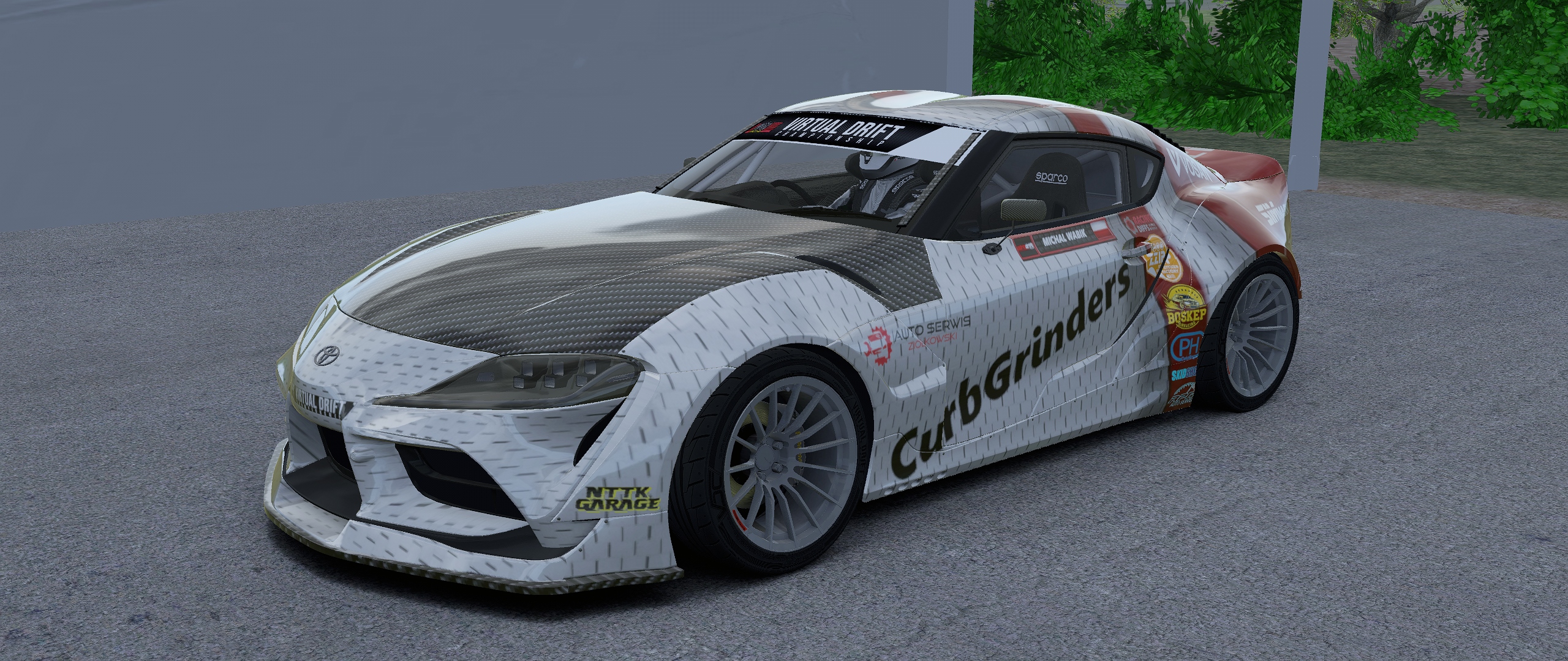 CDA Toyota Supra A90, skin CurbGrinders_Wabik