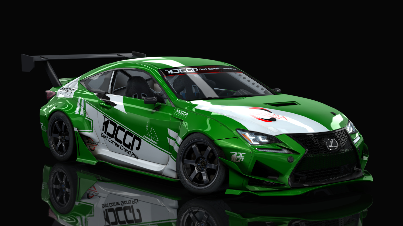 DCGP S9 LEXUS RCF, skin green