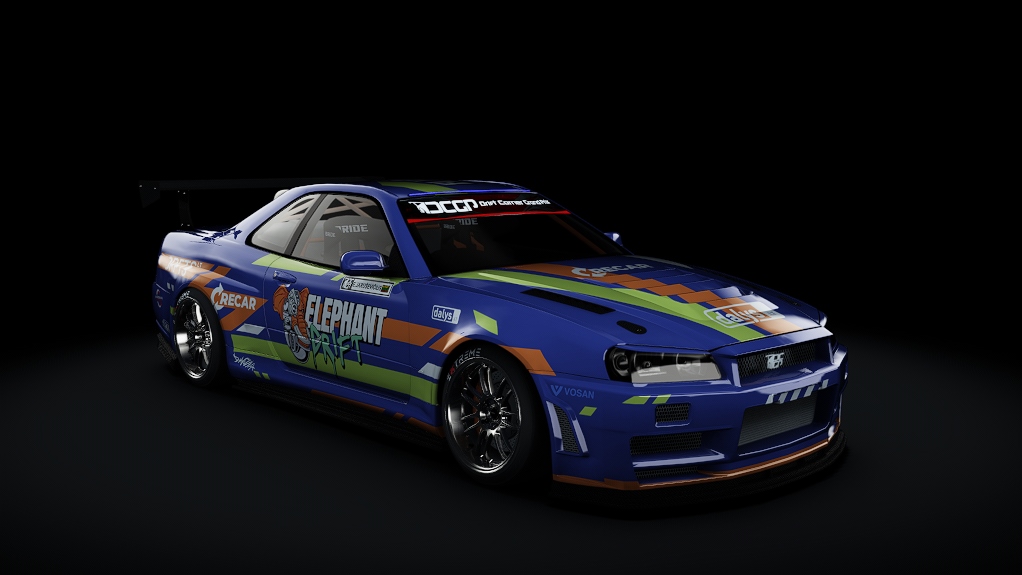 DCGP X NISSAN R34, skin DCGP-18851-418-92-66019d36e7646