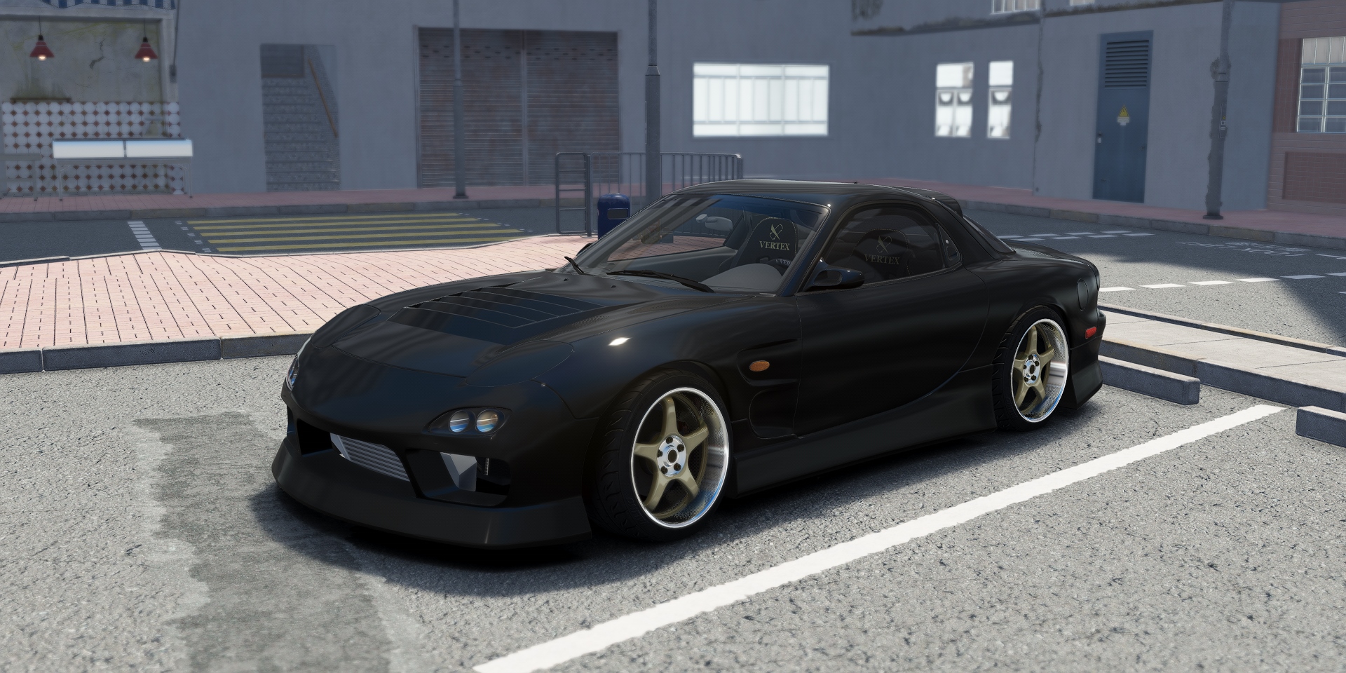 DWG Mazda RX-7 FD3S BN LHD, skin brilliant_black