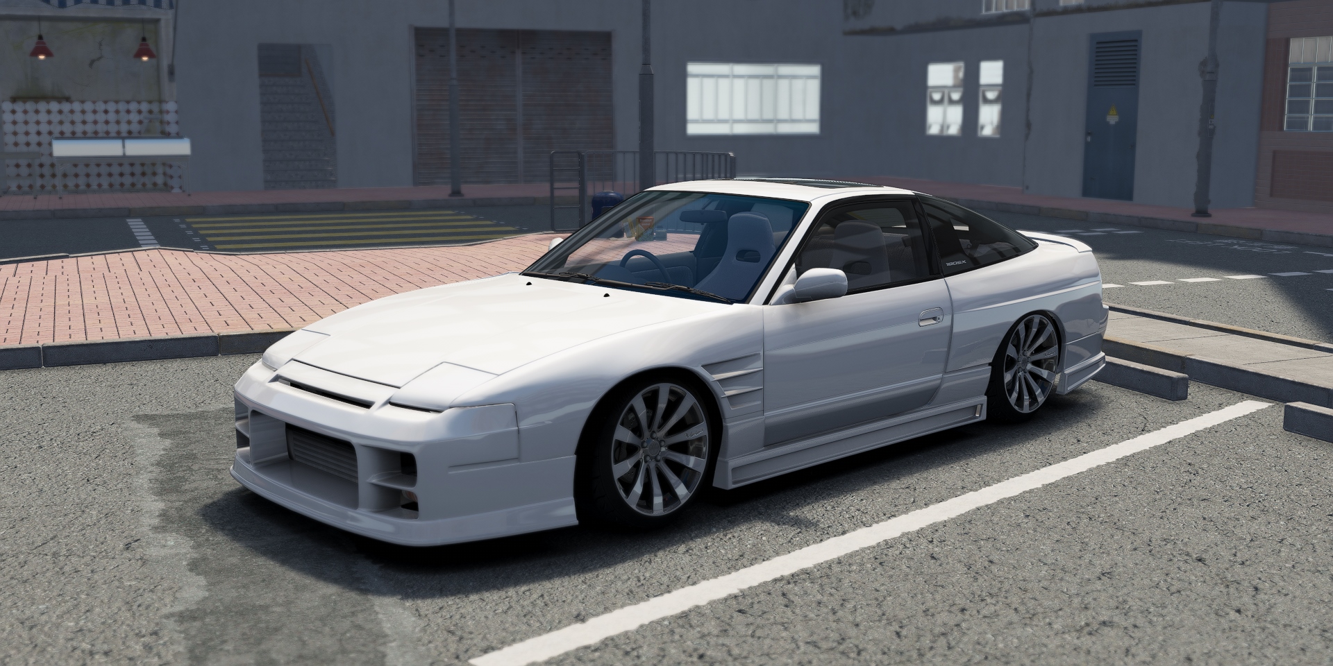 DWG Nissan 180SX G-Corp, skin Super_White