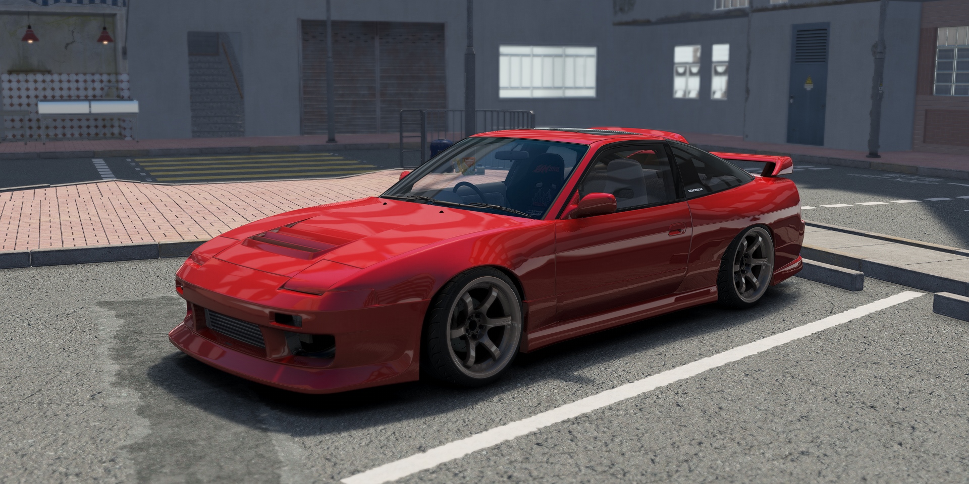 DWG Nissan 180SX GP Sports G-Four, skin Red