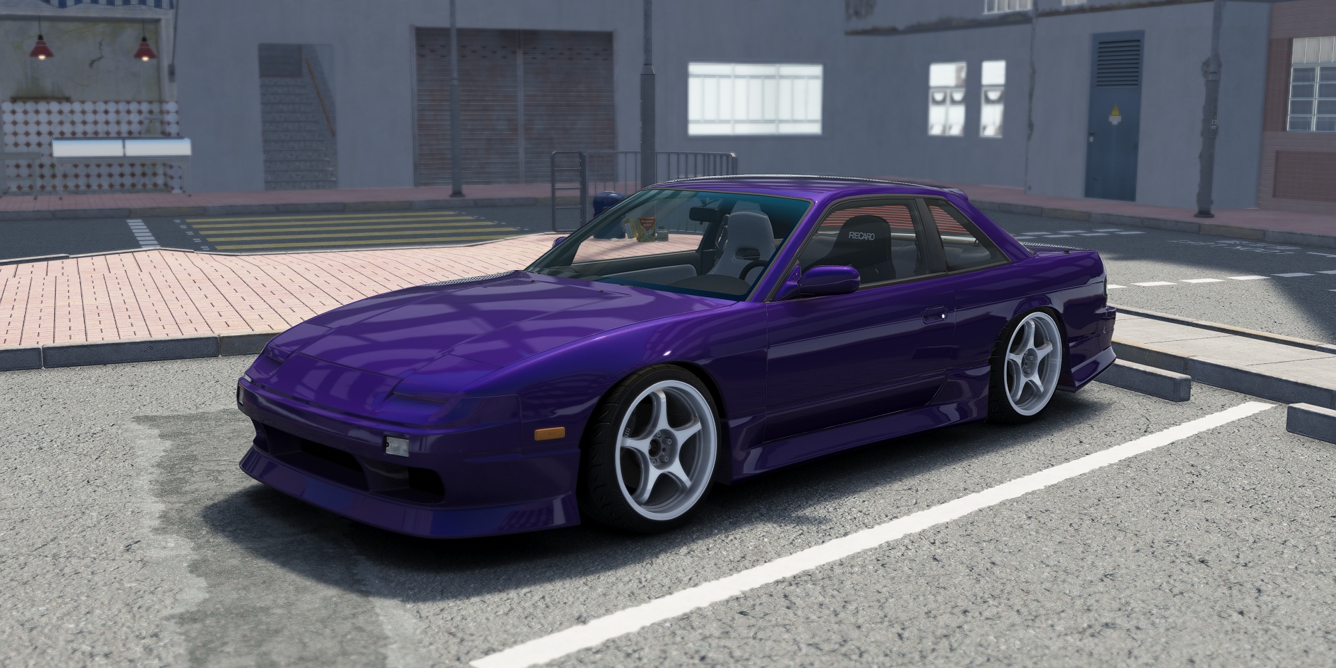 DWG Nissan 240sx Coupe KA24DET, skin Purple