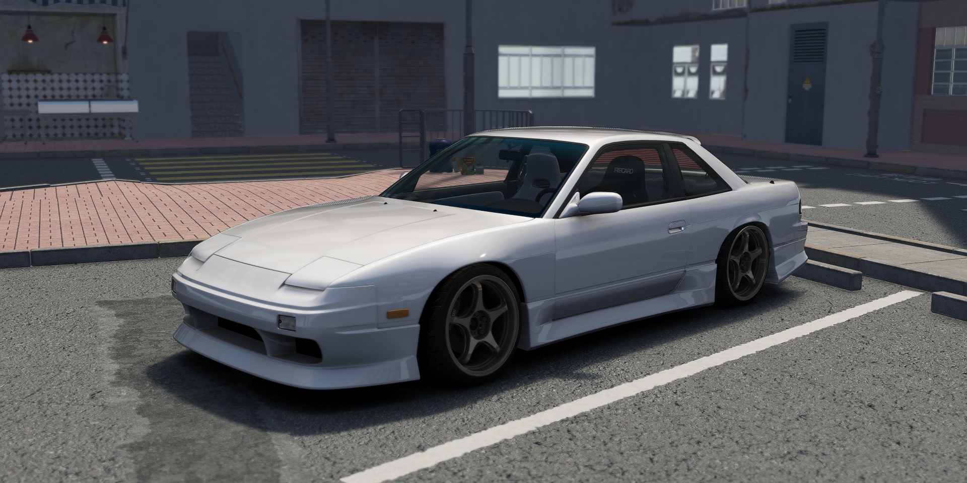 DWG Nissan 240sx Coupe KA24DET, skin Super_White