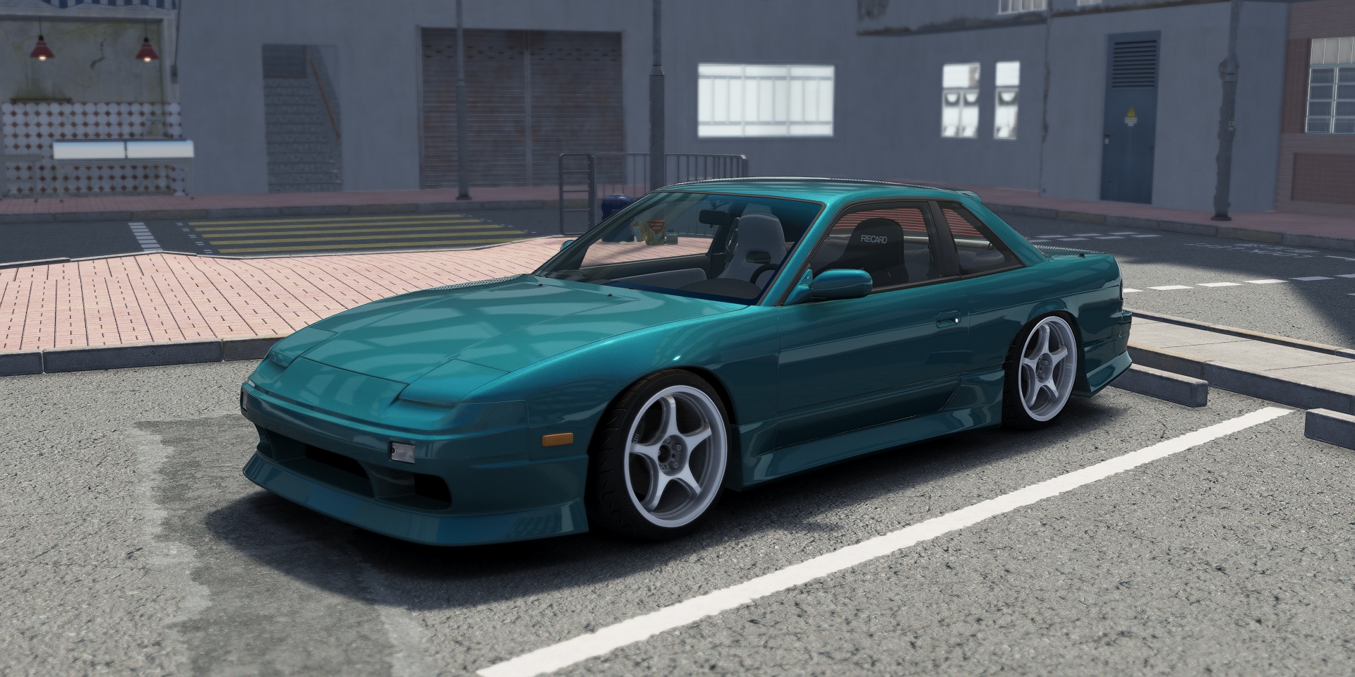 DWG Nissan 240sx Coupe KA24DET, skin Teal