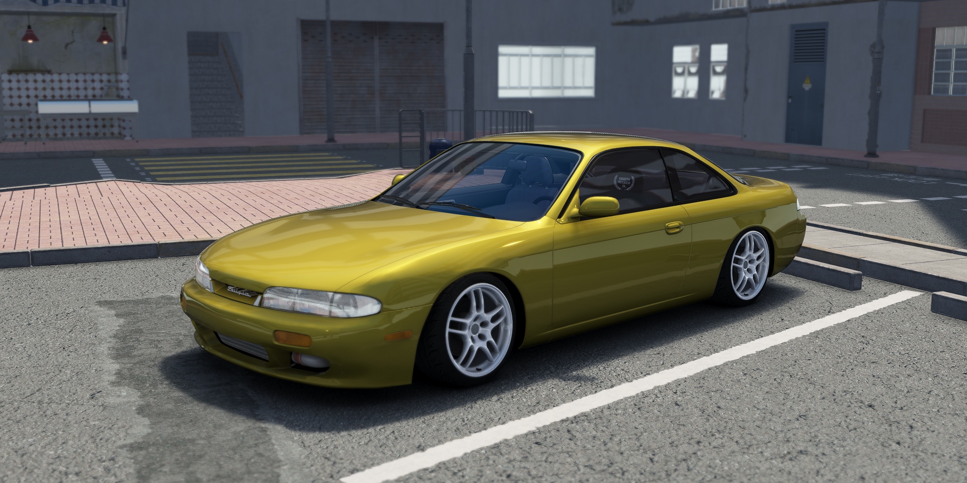 DWG Nissan 240sx S14 Zenki, skin yellow