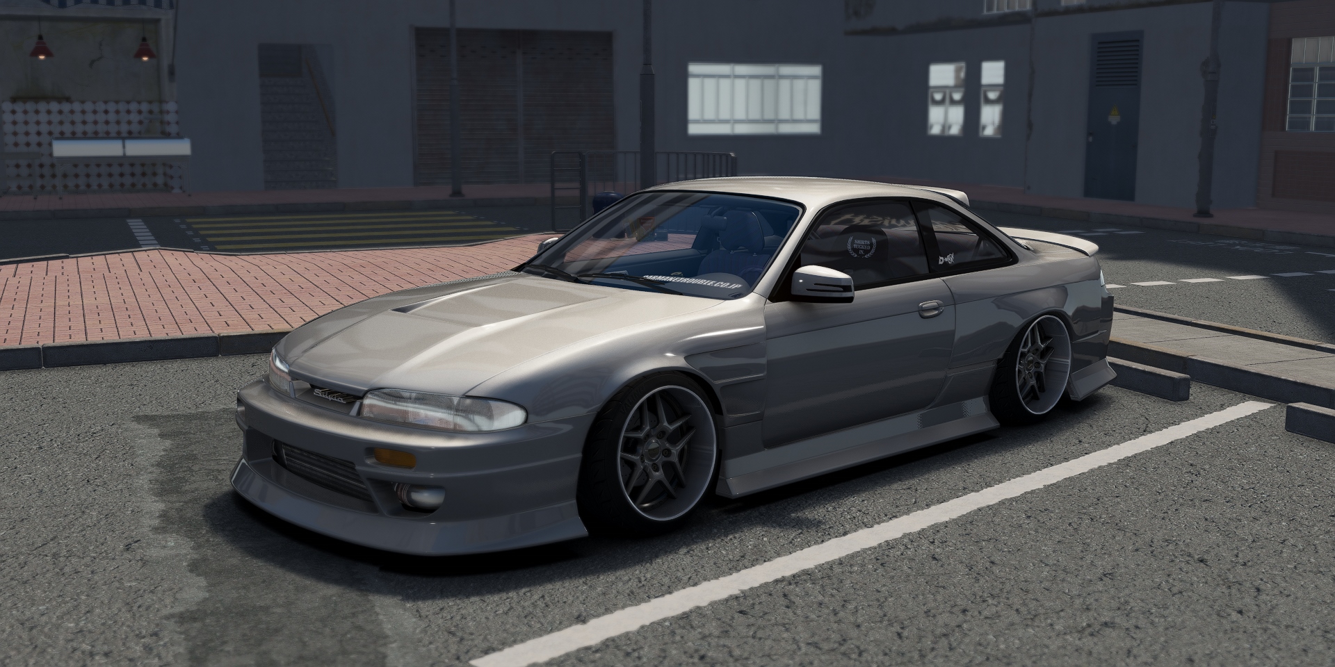 DWG Nissan 240sx S14 Zenki D-MAX Type 3, skin silver