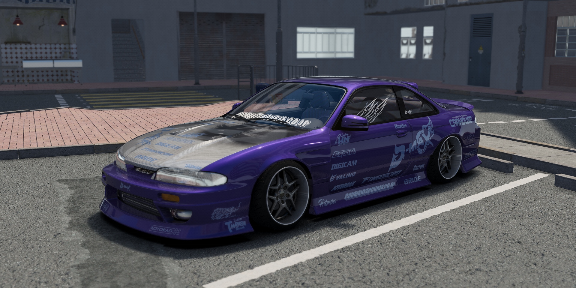 DWG Nissan 240sx S14 Zenki D-MAX Type 3, skin trouble