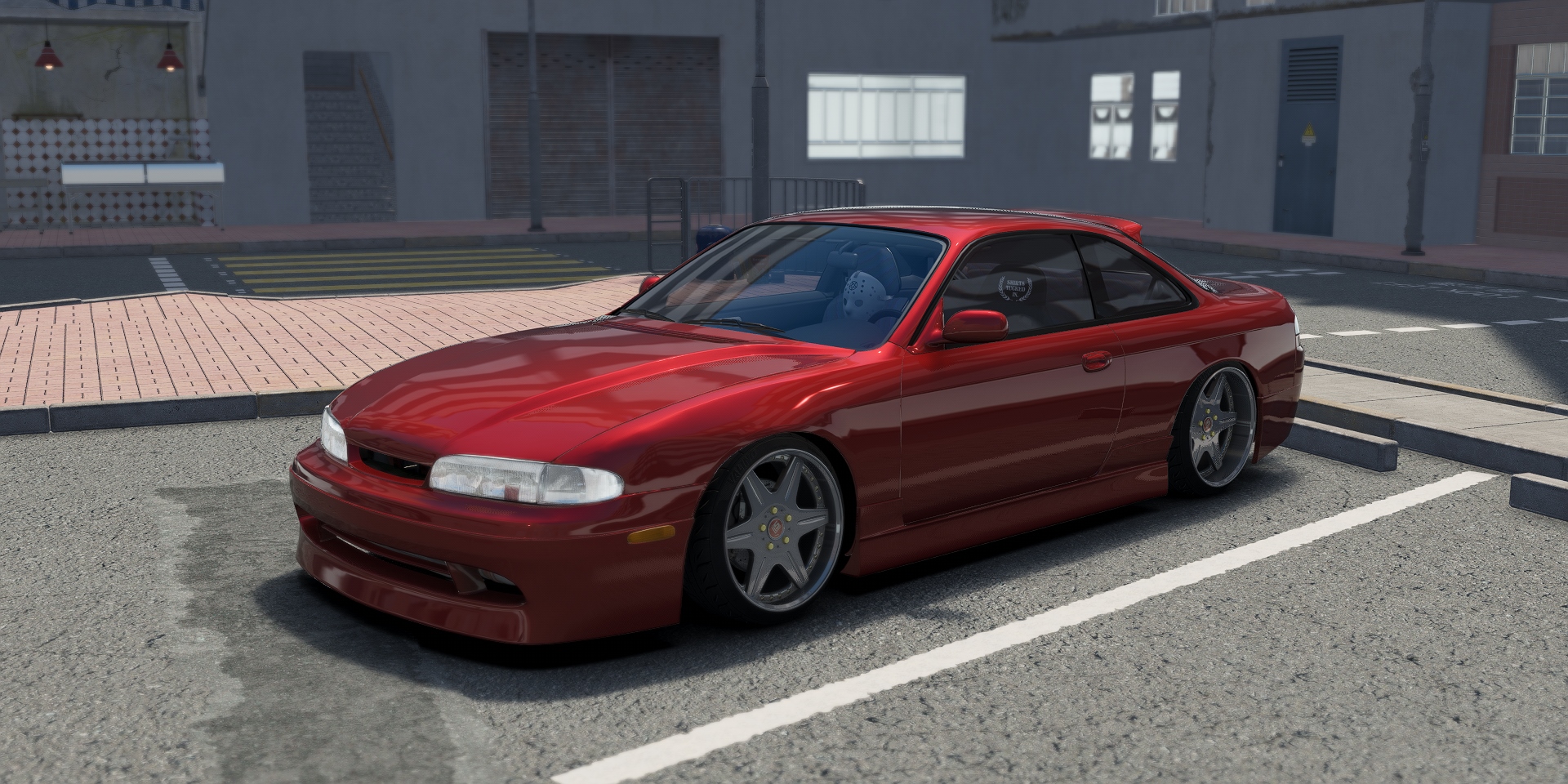 DWG Nissan 240sx S14 Zenki Instant Gentleman, skin red