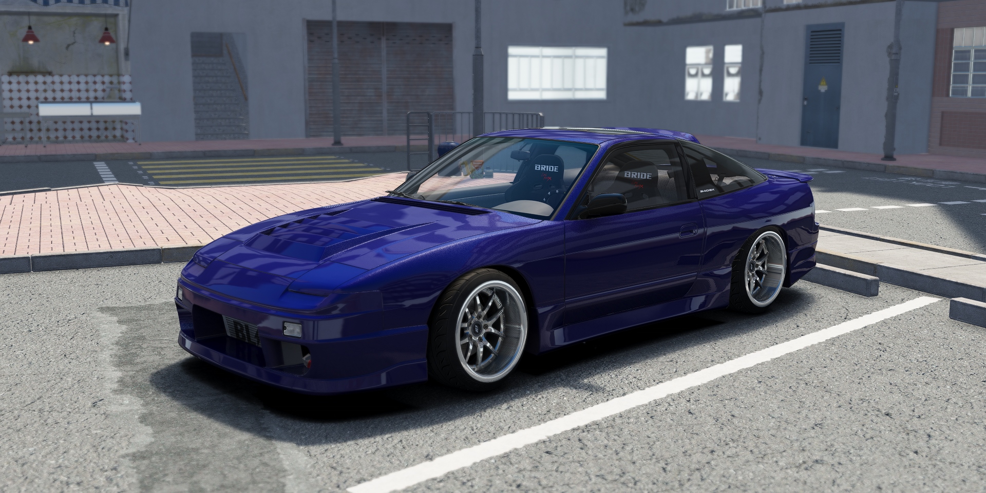 DWG Nissan 240sx SR20, skin Blue