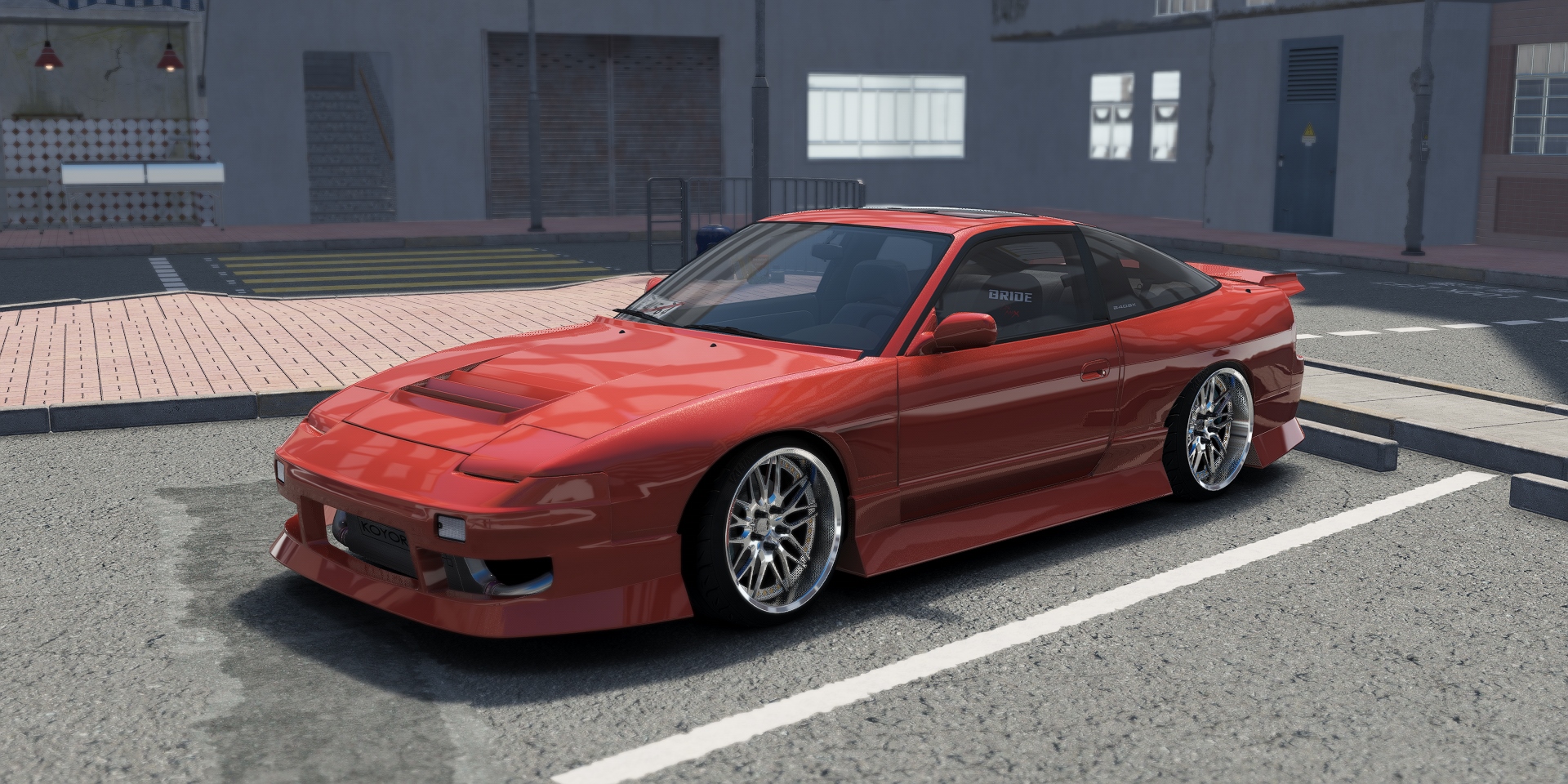 DWG Nissan 240sx Uras, skin 05_aztec_red