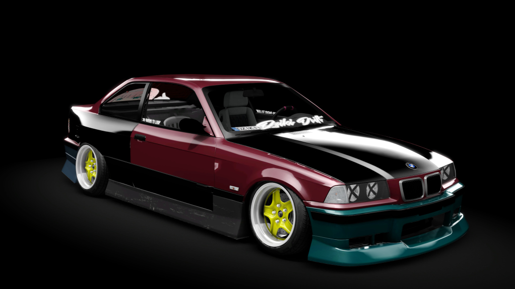 DzikiDrift BMW E36 Coupe, skin gruz