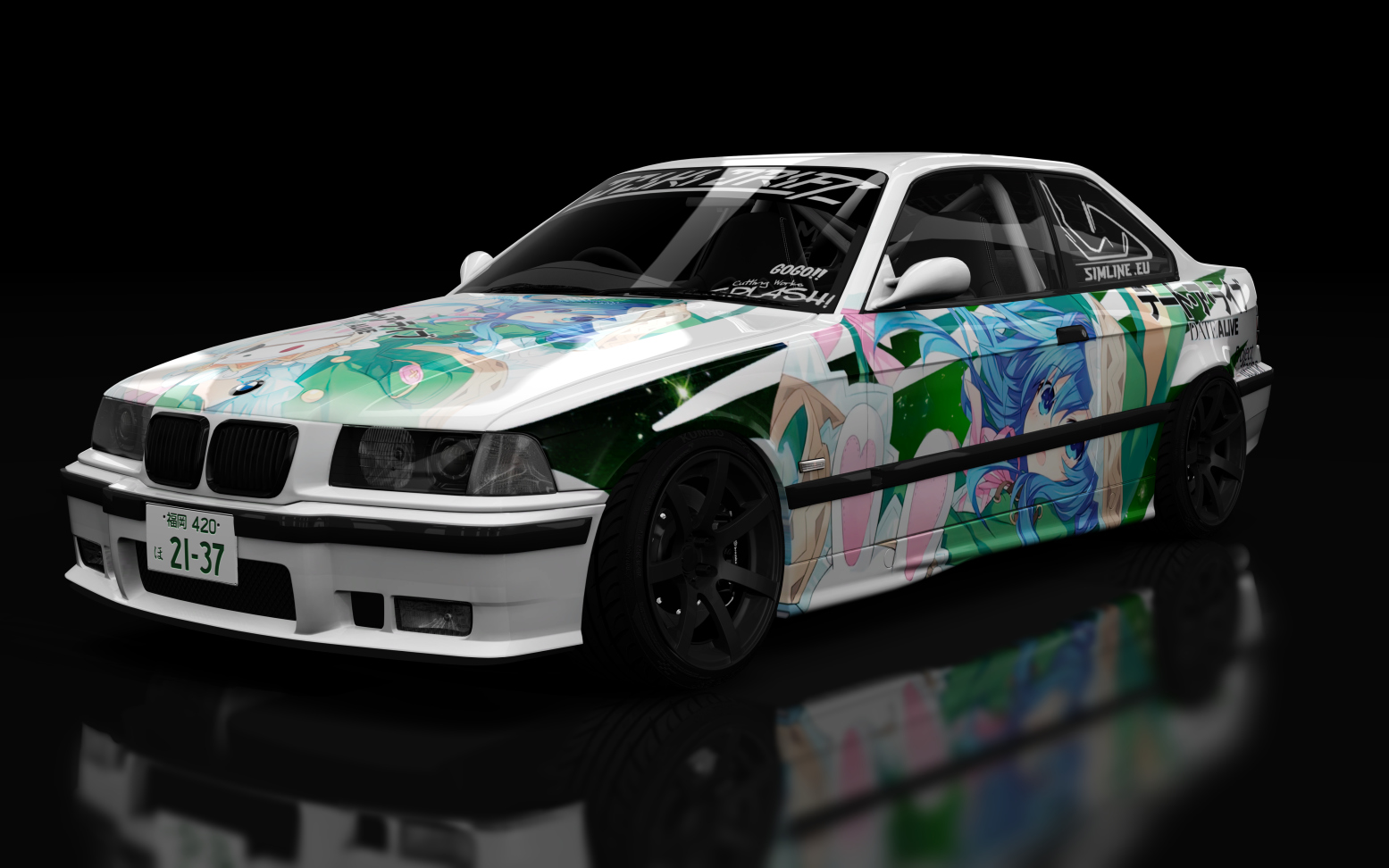 Dziki Drift Bmw e36, skin White Anime