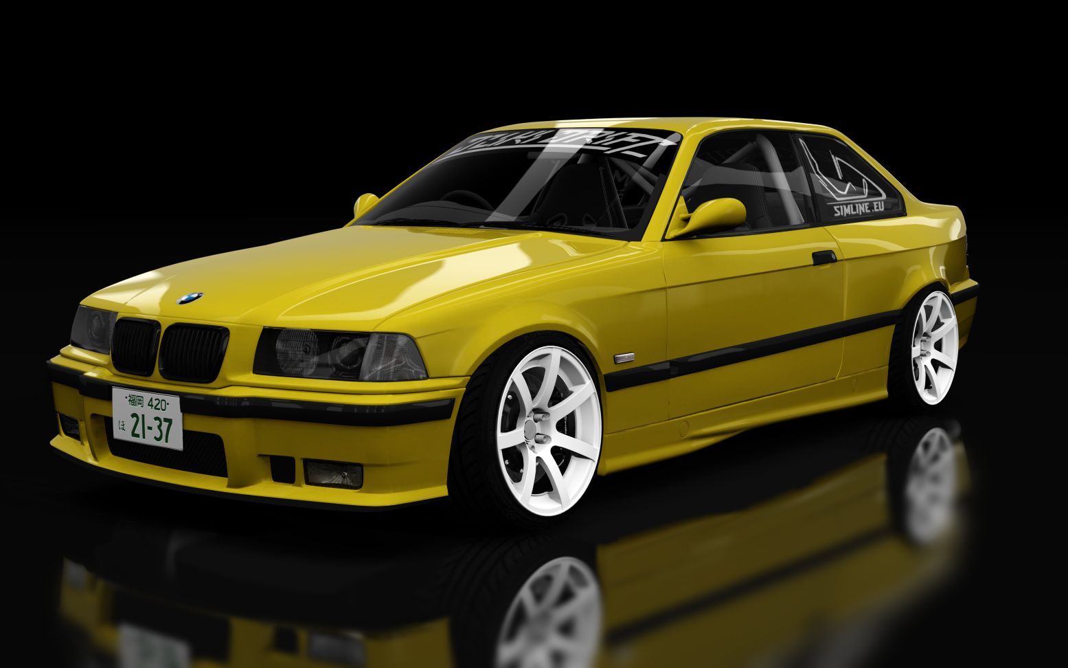 Dziki Drift Bmw e36, skin Yellow