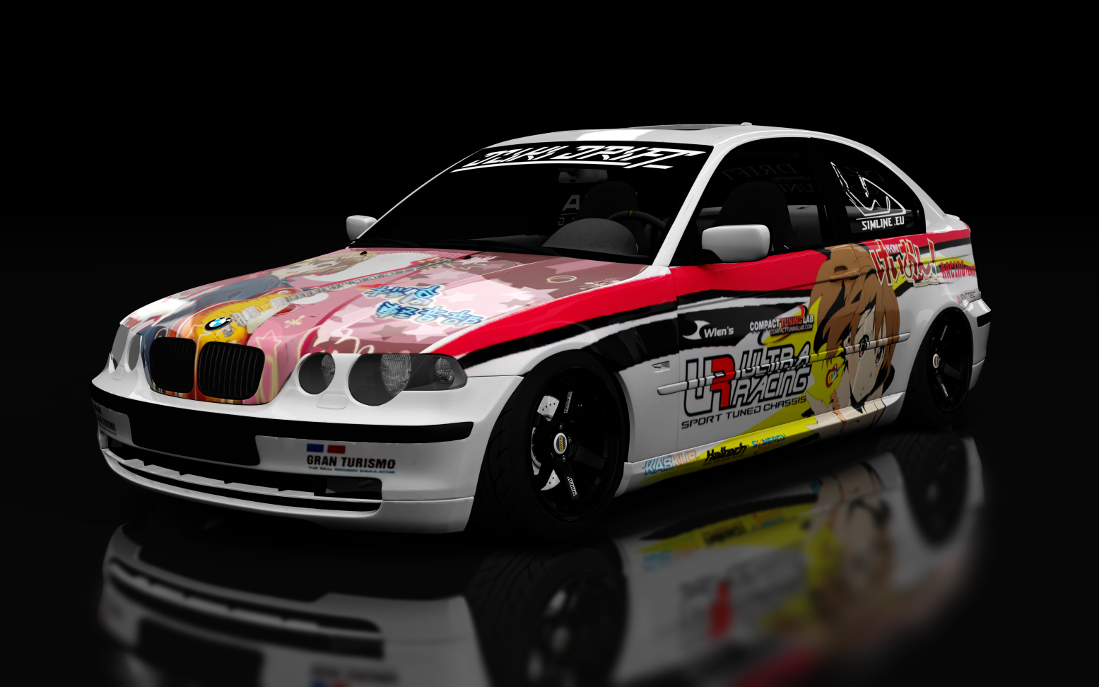 Dziki Drift Bmw e46, skin White Anime