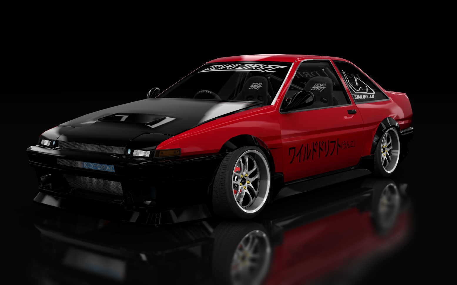 Dziki Drift Toyota AE 86, skin NightRider