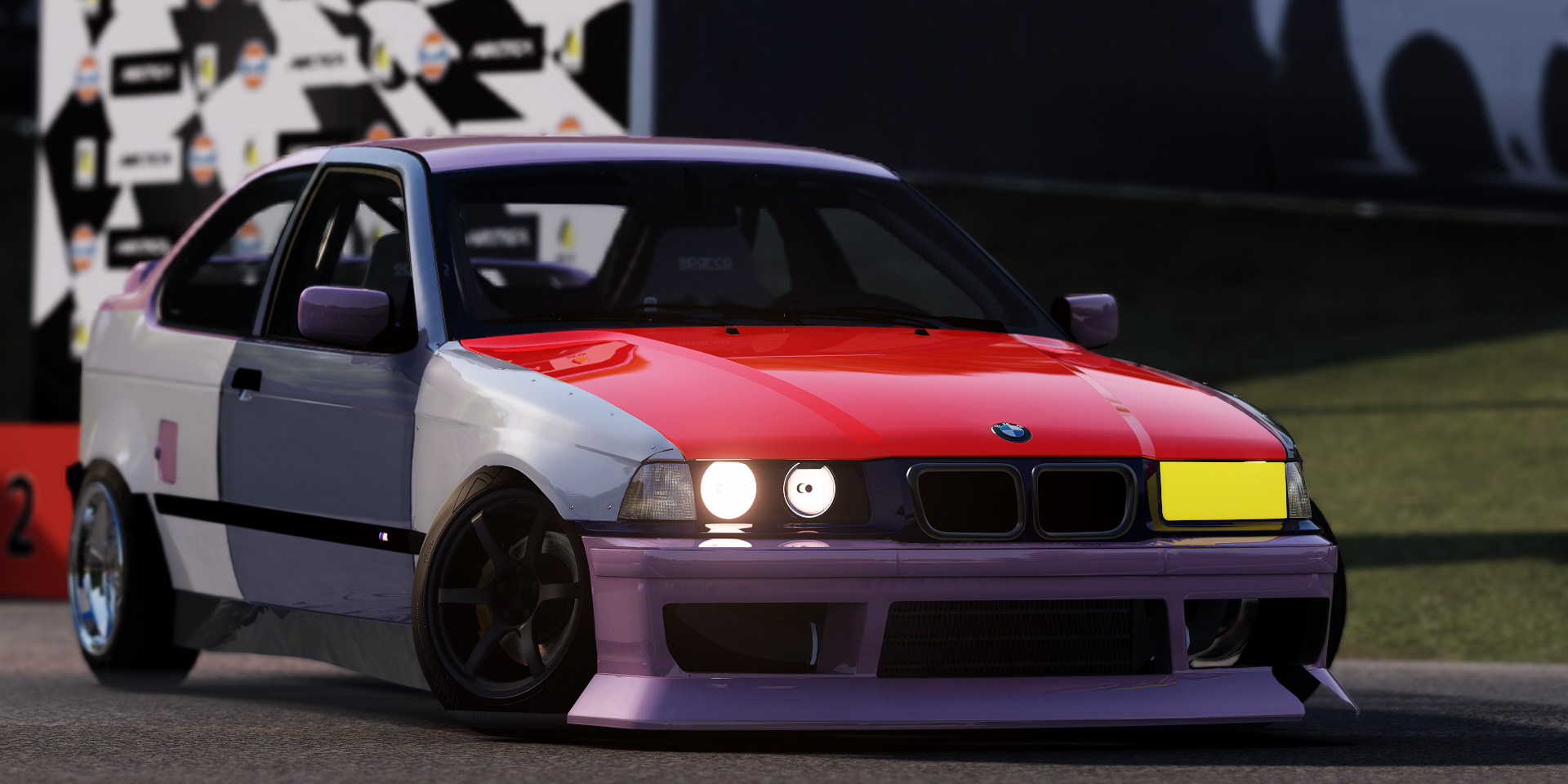 TeamCute BMW E36 Compact PCP, skin 5_CUTE2k22missile