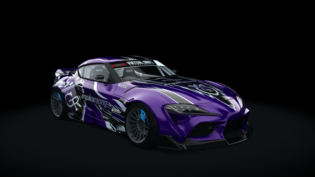 VDC Toyota Supra A90 Public 3.0, skin VDC ANDREAS PURPLE