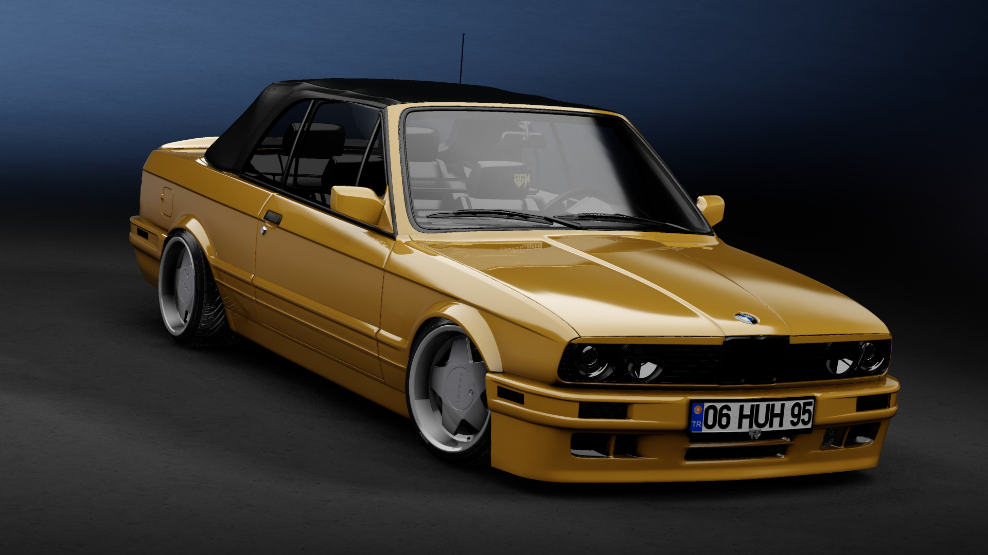 06 YGT 53 - BMW E30 325i Cabrio, skin dakar_yellow