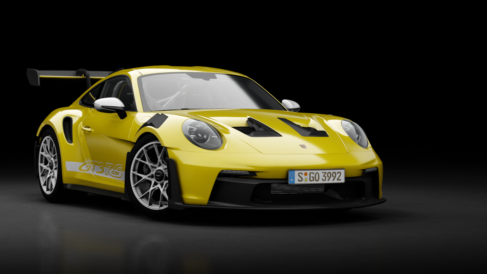Porsche 911 GT3 RS (992), skin 104_racing yellow