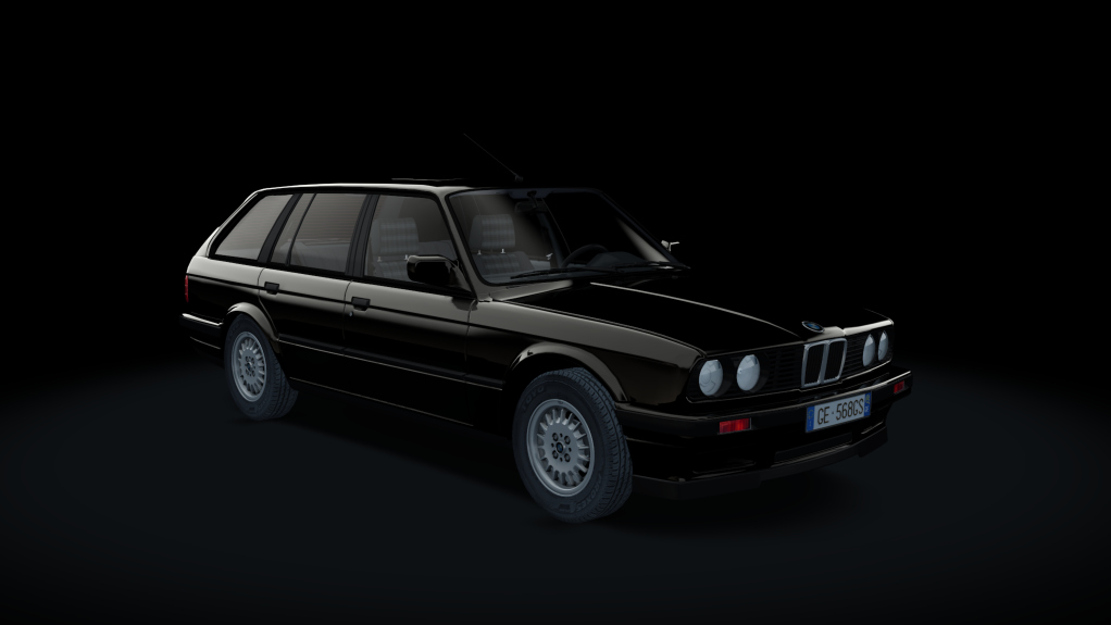BMW 325i E30 Touring, skin black